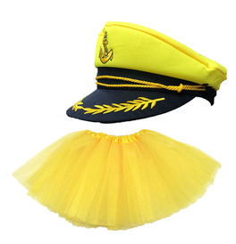 Yellow TUTU & Yellow Sailor Hat 