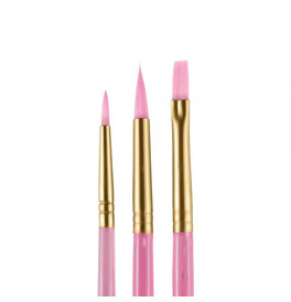 Snazaroo Pink Brushes Set of 3