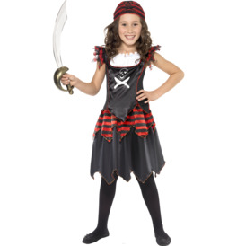 Pirate Skull & Crossbones Girl Costume 
