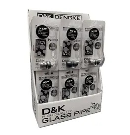 DK Pipe - Glass Pipe With Screens (Box of 24)