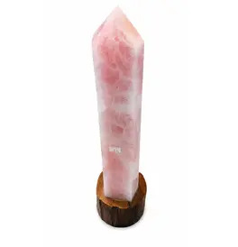 Rose Quartz Crystal Large Tower Point