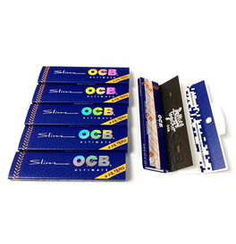 OCB Ultimate King Size Rolling Paper With Roach (Pack Of 6)