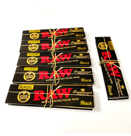 Raw Black Connoiusseur Papers (Pack Of 6)