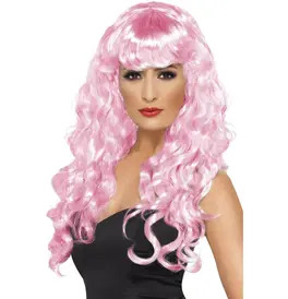 Siren Long Curly Wig with Fringe