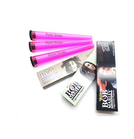 Pink Cone Holders & Bob Marley Papers Package