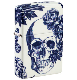 Floral Skull Zippo Lighter