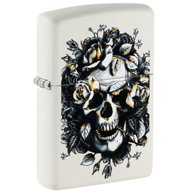 Skull and Roses Design Zippo Lighter