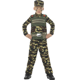 Camouflage Military Boy Costume 