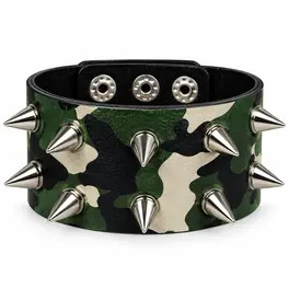 Spiked Camo Bracelet 