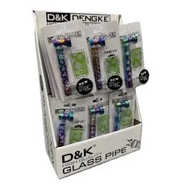 DK Pipe - Assorted Rainbow Pipe With Screens (Box of 24)