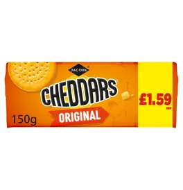 Jacob's Baked Cheddars Cheese Crackers 150g