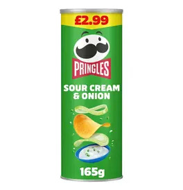 Pringles Sour Cream & Onion Sharing Crisps 165G 