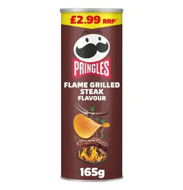 Pringles Flame Grilled Steak Sharing Crisps 165G 