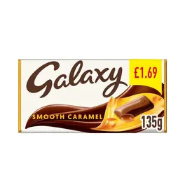 Galaxy Smooth Caramel & Milk Chocolate Bar 135G