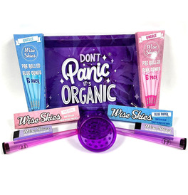 Dont Panic It's Organic Purple Rolling Tray Set