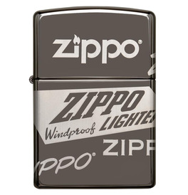 Zippo Lighter Logo Design -Black Ice