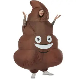 Inflatable Poop Costume, Brown