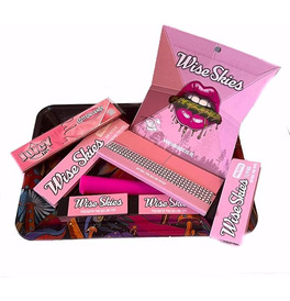 Wise Skies Pink Stay Trippy Rolling Tray Kit