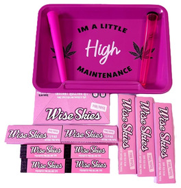 Wise Skies High Maintenance Small Rolling Tray Bundle
