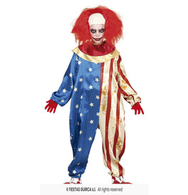 Child Patriot Clown Costume