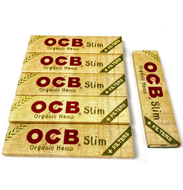 OCB Organic King Size Slim Rolling Papers & Tips (Pack Of 6)