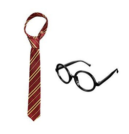Wizard Glasses & Long Tie 