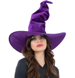 Purple Velour Witch Hat