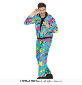 80s Blue Tracksuit Costume