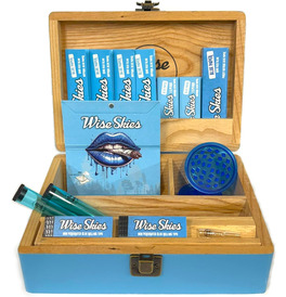 Wise Skies Blue Large Rolling Box Set 