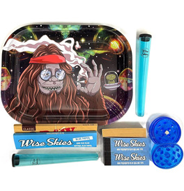 Wise Skies Blue Gorilla Rolling Tray Set
