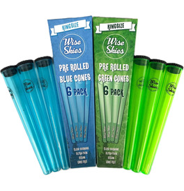 Wise Skies Blue & Green Pre-Rolled Cones Set