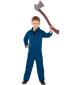 Kids Unisex Navy Boiler Suit Costume