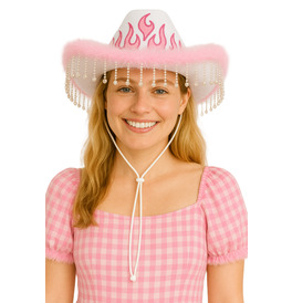 Deluxe Cowgirl Hat with Diamond Tassels 