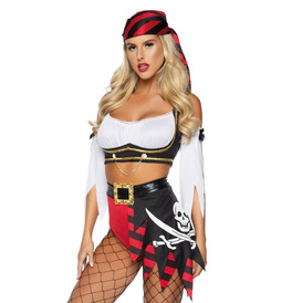 Wicked Pirate Wench Top and Shorts
