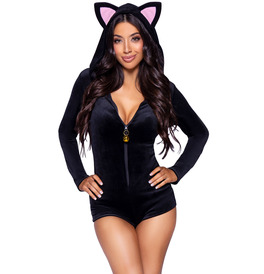 Black Velvet Kitty Cat Costume