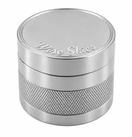 Wise Skies Silver Ziggy 4-Part Metal Grinder