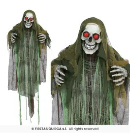 Skeleton Hanging Decoration With Light Sound & Movement, 165cm