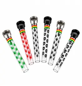 DK Mixed Design Glass Stem Pipes