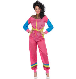 80s Colour Block Ski Shell Suit Costume