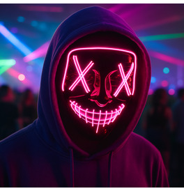 LED Stitches Mask, Pink