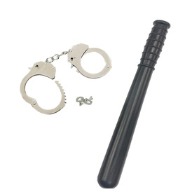 Police Truncheon & Handcuffs Bundle