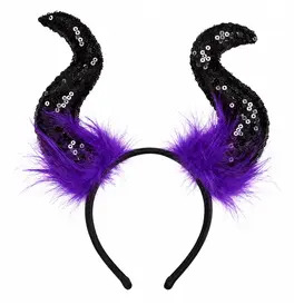 Black & Purple Large Horns