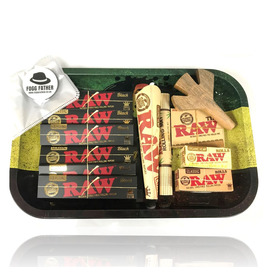Bob Marley Rolling Tray & Raw Papers Gift Set