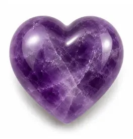 Amethyst Crystal Heart Tumble Stone