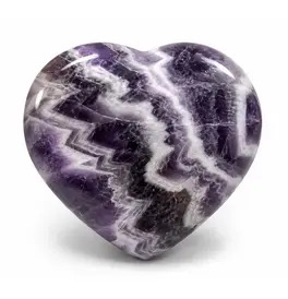 Midnight Lavender Amethyst Crystal Heart