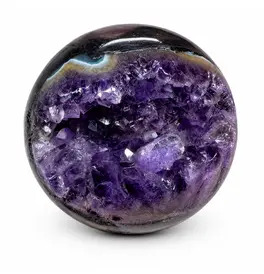 Amethyst Geode Sphere Crystal Orb