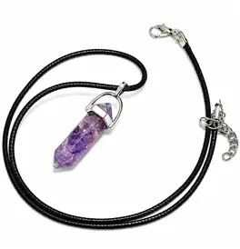Tower Shape Crystal Stone - Amethyst