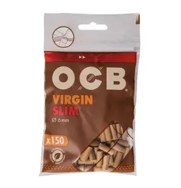 OCB Virgin Bagged 6mm Filters - 150 per pack