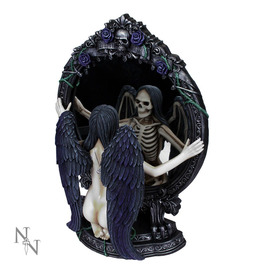 Fates Reflection Gothic Mirror Skeleton Ornament 33cm
