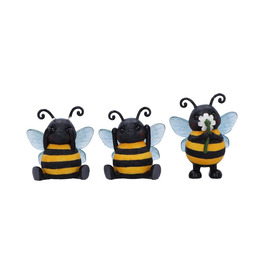 Three Wise Bees Figurines by Nemesis Now